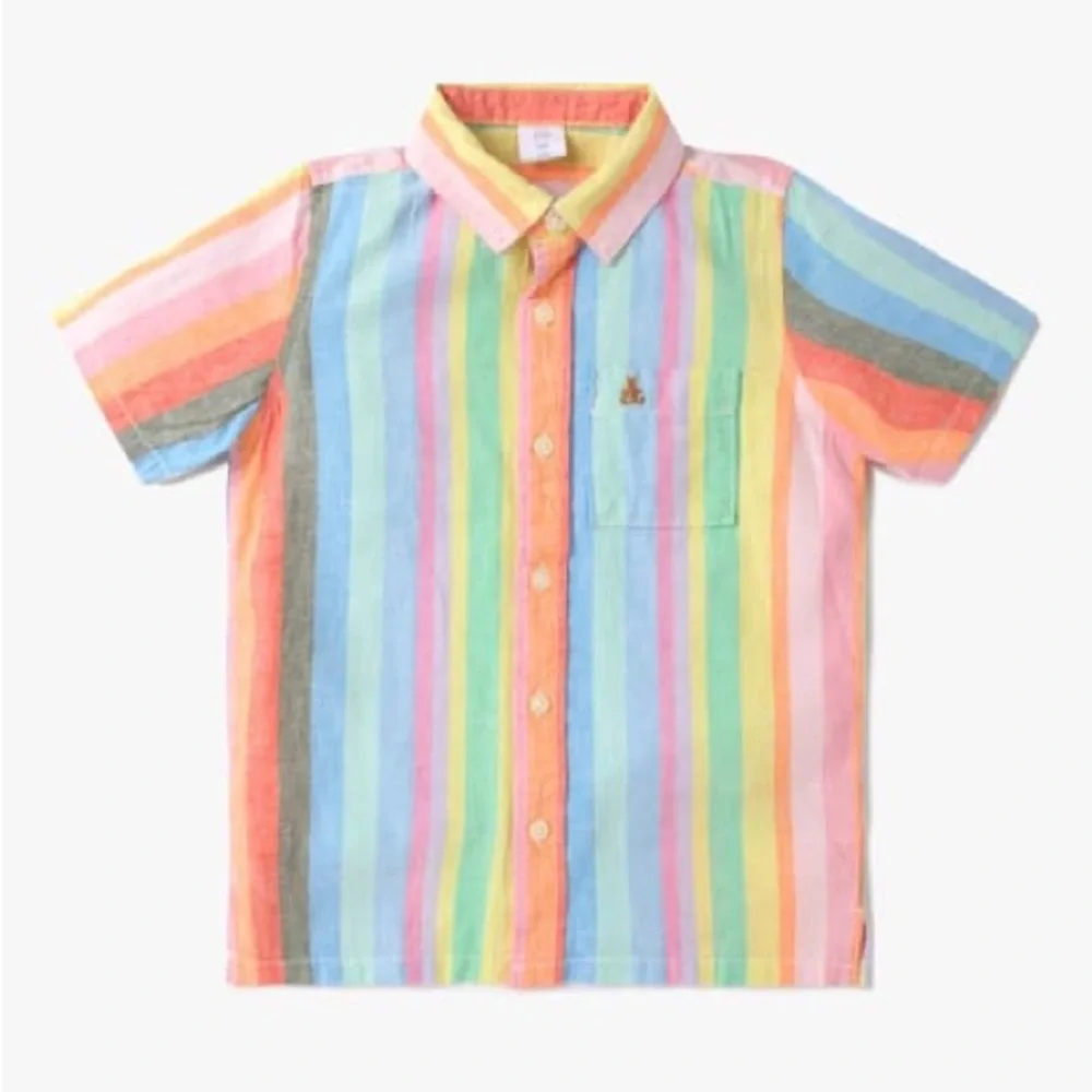 GAP Multicolor Striped Button Down Shirt